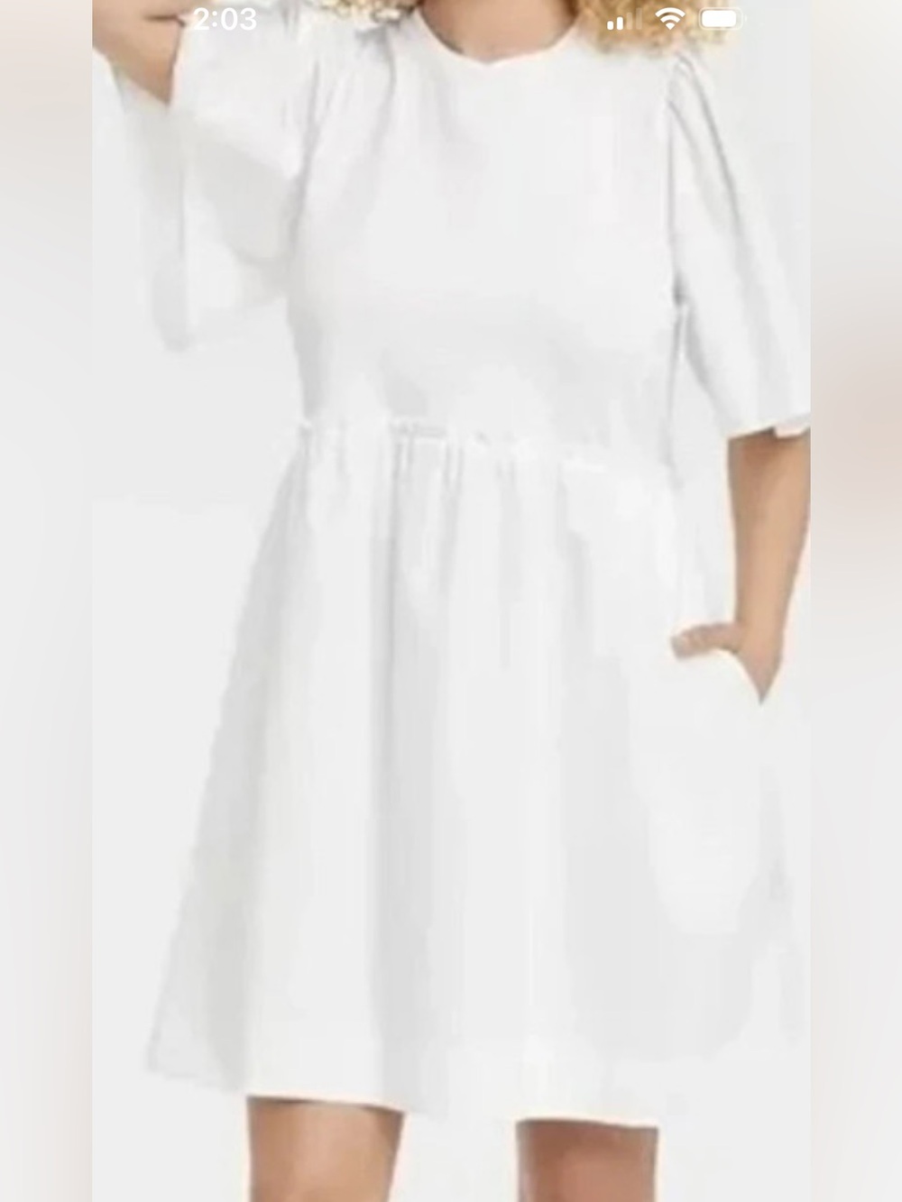 a new day White Asymmetrical A-Line Dress